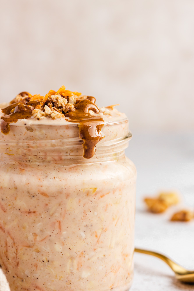 Overnight Oats With Carrot And Walnuts