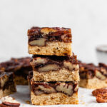 Stack Of Pecan Pie Bars