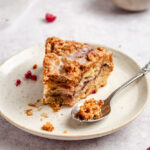 Raspberry cake on a plate