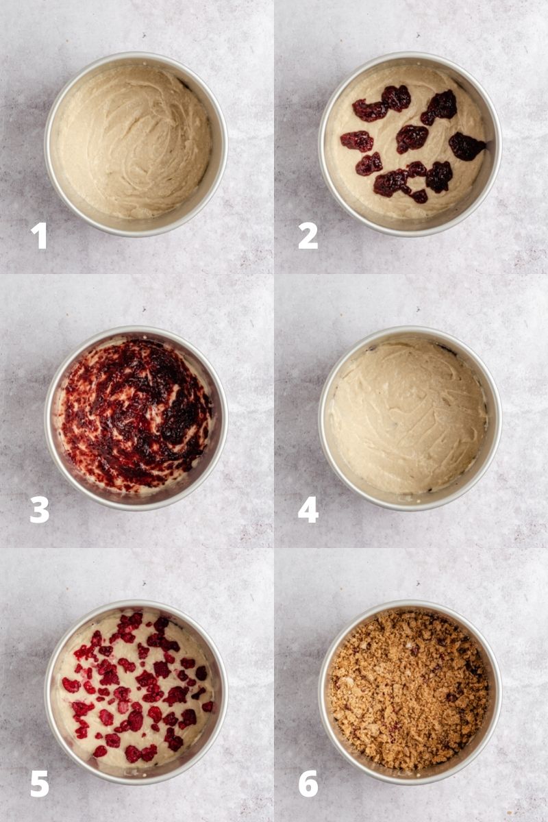 How to assemble coffee cake - steps