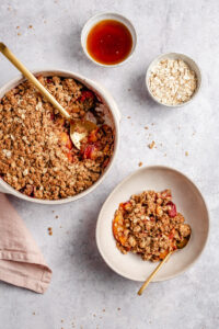 Nectarine Crisp (Gluten-Free + Vegan) - Plantiful Bakery