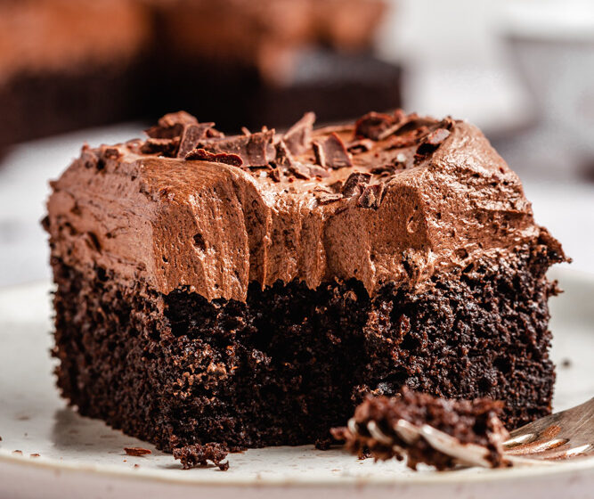 Jednoduchý vegan čokoládový dort